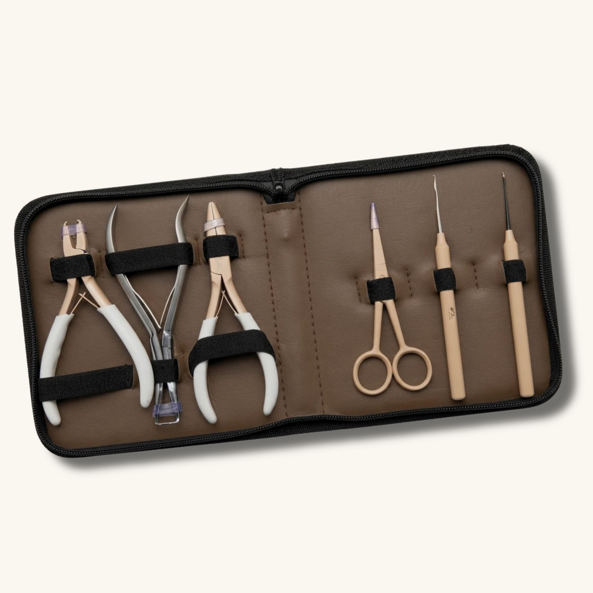 KLIX Professional Tool Kit - Nude & White Set